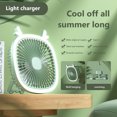 thumbnail image 4 of Yhmxh Home Essentials Home Appliances Multifunctional Night Light Small Fan Portable Mini Home Office Desktop Fan Rechargeable Mini Electric Fan, 4 of 5