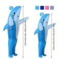 thumbnail image 2 of 2 Sizes  Cute Unique Standing Shark Design Inflatable Suit  Halloween Christmas Play Inflatable Costume Props, 2 of 6