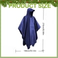thumbnail image 2 of Paquet Familial de Ponchos, Ponchos de Pluie pour Adultes, Imperméable Léger Imperméable Unisexe, 1 Pcs Ponchos Réutilisables Imperméables avec Capuchon et Poches, Ponchos de Pluie pour Femmes Hommes Vert 55x82.7 Po, 2 of 8