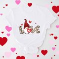 thumbnail image 1 of Meichang T-Shirt de la Saint-Valentin pour Femmes, Mignon T-Shirt à Imprimé Cœur, Manches Courtes, Col Rond, Hauts Mignons, Coupe Ample, T-Shirts de Fête, Saint-Valentin, 1 of 6