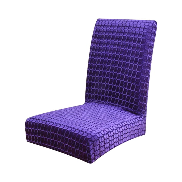 Stretch Elastic Dining Chair Covers - One-Piece Fabric Slipcovers for Home & Hotel, Conjoined Seat & Back Protector, Easy Fit
