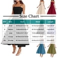 thumbnail image 2 of Robe d'Été pour Femmes à Bretelles Spaghetti, Ligne A, Midi, Robe Soleil Sans Manches, Cocktail, Fête, Invitée de Mariage, 2 of 7