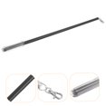 thumbnail image 3 of SEWACC Metal Curtain Rods for Curtains Black Bending Resistance 1Set, 3 of 8