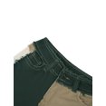 thumbnail image 3 of Kmbangi Pantalon en Jean Patchwork + Taille Haute pour Femme, 3 of 8