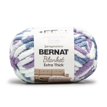 Bernat® Blanket Extra Thick™ #7 Jumbo Polyester Yarn, Lavender ice 21.2oz/600g 72 Yards