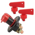 thumbnail image 3 of Car Battery Disconnect Switch, Brass Terminal Cars Power Off Switches DC 12V-24V No Electric Leakage  For Boat, 3 of 8