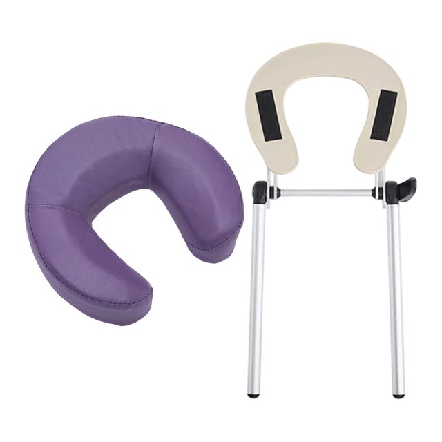 lionlar Massage Table Face Cradle with Pillow Cushion Support Bracket SPA Adjustable Violet
