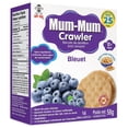 thumbnail image 2 of Mum-Mum Crawler Teething Biscuits for Crawling Baby - Blueberry Flavor, 2 of 7