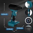 thumbnail image 3 of Jet Dry Mini Blower Compatible with Dewalt 20V Lithium Battery，Jet Fan130000 RPM Wind Speed 4-Speed Control， Compressed Air Duster, Cordless Handheld Air Blower for Computer Keyboard,Outdoors, 3 of 7