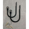 thumbnail image 2 of 2pcs Decorative Curtain Drapery Holdback U Shaped Curtain Tieback Hooks with Crystal Ball, 2 of 8
