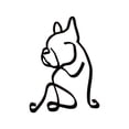 thumbnail image 1 of Dog Minimalist Art Sculpture Personalized Gift Metal Decoration, 1 of 2