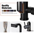 thumbnail image 2 of Wisewang Waterfall Kitchen Rotating Faucet, Shower Function, Easy To Sturdy And Durable, Kitchens, Bedrooms, Living Rooms. silver Without inlet pipe, 2 of 6