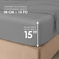 thumbnail image 4 of Hometrends 400 Thread Count 100% Cotton Sheet Set - Sateen, 4 of 7