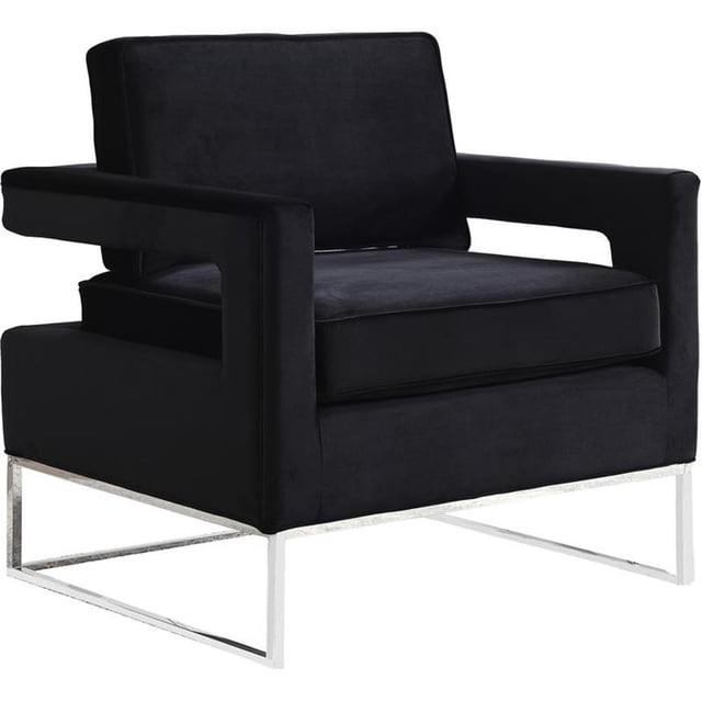 Meridian Furniture Noah Black Velvet Accent Chair