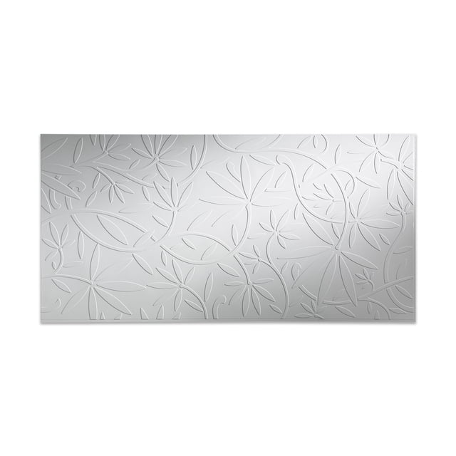 FASÄDE Easy Installation Audrey Matte White Wall Panel (4' x 8' Panel)