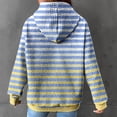 thumbnail image 5 of Yuyuzo Hoodies for Women Long Sleeve Casual Pullover Color Block Drawstring Sweatshirt with Pockets, 5 of 5
