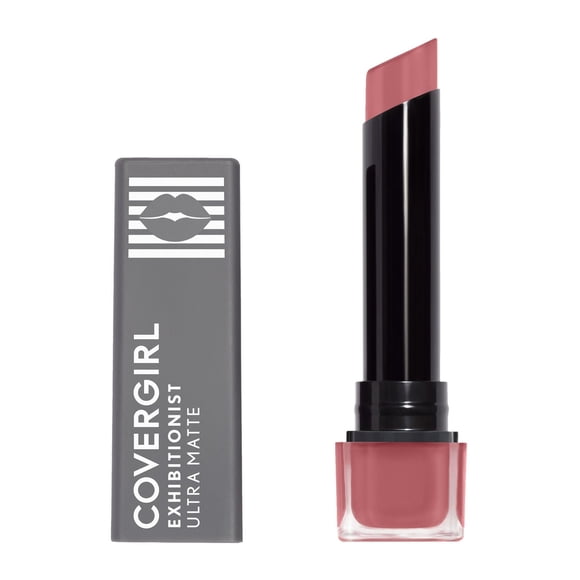 COVERGIRL Exhibitionist Ultra Matte Lipstick, No Cracking, No flaking, Increases Lip Moisture by up to 40%, Lasts up to 24h, 100% Cruelty-Free