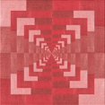 thumbnail image 1 of Ahgly Company Tapis d'Intérieur Lavable en Machine Carré Rouge, 8 Pieds Carré, 1 of 7
