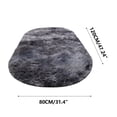 thumbnail image 3 of Hxlamzoo Fluffy Oval Area Rug, Soft Tie Dye Rug, Shaggy Colorful Rug, for Bedroom, Living Room, Teen Dorm, Baby Nursery, 11 Colors & 3 Sizes, 3 of 6