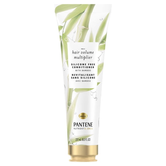 Pantene Bamboo Nutrient Blends Sulfate Free Conditioner, Volumizing conditioner for fine or flat hair, Safe for Color Treated Hair