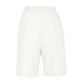 thumbnail image 5 of Women's Casual Elastic Shorts with Button Closure and Pockets Versatile Wide Leg Design for Everyday Wear, 5 of 5