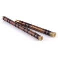 thumbnail image 4 of Pluggable Bitter Bamboo Flute Dizi Traditional Handmade Chinese Musical Woodwind Instrument Key of G Study, 4 of 8