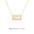 thumbnail image 1 of stanreset Constellation Thème Amitié Collier Créatif Confortable Ins Exquis Durable Résistant à la Rouille Léger Accessoire de Mode Aquarius Or, 1 of 6