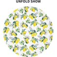 thumbnail image 2 of Floral Lemon Tablecloth Round 60" Watercolor Yellow Lemonade Summer Tablecloth Waterproof Wrinkle Free Tablecloth Kitchen Circle Table Cloth Cover Mat for Party Dinning Tabletop Wedding Home Decor, 2 of 6