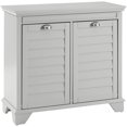 thumbnail image 1 of Crosley Furniture Lydia Engineered Wood Linen Hamper in Gray/Chrome, 1 of 22