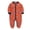 E-Orange, variant on Zwiiyzr 2025 0-1T Unisex Baby Girls Boys Long Sleeve Button Onesie Solid Newborn Footie One-Piece Infant Romper Jumpsuit White