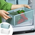 thumbnail image 1 of Holiday Gifts! Gspmoly Large Storage Basket Snack Storage Hollow Rectangular Storage Basket Miscellaneous Box Storage Frame Plastic Basket Storage Basket Holiday Gifts, 1 of 6