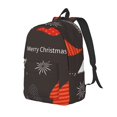 thumbnail image 1 of Vsdgher Christmas Gnomes In Red Hats Print Canvas Backpack Travel Rucksack Unisex Knapsack 15.7/17.7Inch Laptop Backpack for Work,College-Medium, 1 of 5