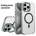 thumbnail image 2 of Metal Stand Lens Strong Magnetic Protection Shockproof Clear Case For iPhone 16 15 14 13 12 11 Pro Max Compatible With Magsafe Black For iPhone11, 2 of 6