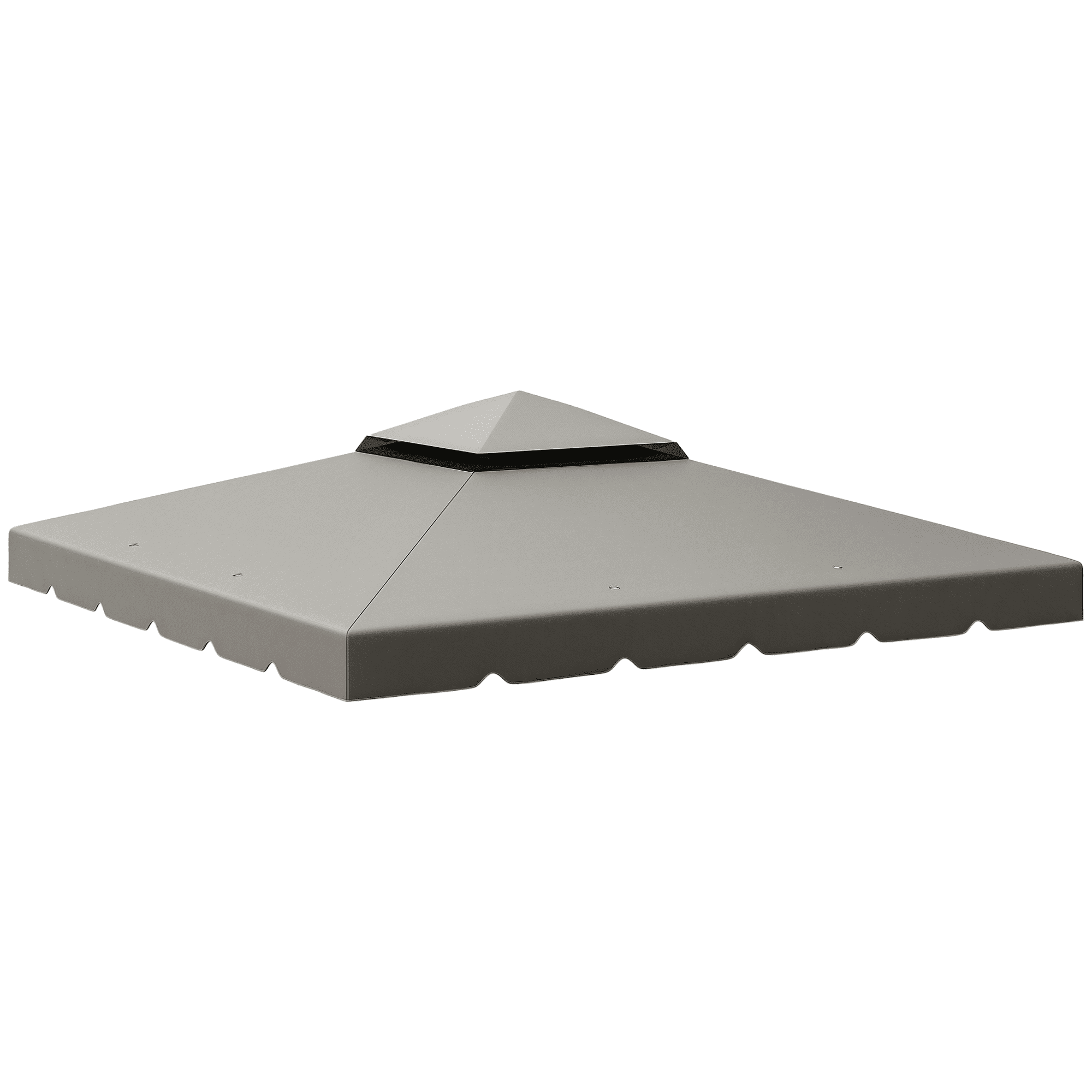 Outsunny Toit de Rechange pour Pavillon à Double Toit 10'x10 Pieds, Gris