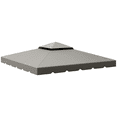 thumbnail image 1 of Outsunny Toit de Rechange pour Pavillon à Double Toit 10'x10 Pieds, Gris, 1 of 10