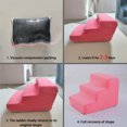 thumbnail image 4 of 3/4 Pets Steps Foam Dogs Secure Stairs Ramps Non-Slip Pets Star Steps for Protect Older Dogs Pets with Joint Pain Sofa Bed Ladde,3S blue, 4 of 4