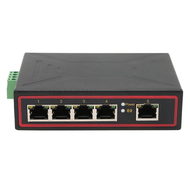 Interrupteur Industriel Rapide à Rail DIN Ethernet à 5 Ports 5 X 100Mbps -4085 Protection