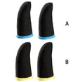 thumbnail image 3 of 2pcs Game Gloves Sweat-proof Elastic Controller Sleeves Elastic Gaming Screen Gloves Knitted Game Controller Sleeves, Black Blue, 3 of 9