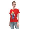 thumbnail image 4 of Women's Basic Short Sleeve T-Shirt Super Saiyan, 4 of 6