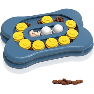 Dog Puzzle Toys, Asbtos Interactive Dog Toys for IQ Training & Mental Enrichment, Bone Shape Dog Enrichment Toy Gifts for Puppy Treat Dispensing