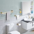 thumbnail image 4 of TURS Brushed Gold Bathroom Accessory Set 4-Pieces Bathroom Hardware Set Square Towel Bar Set Stainless Steel Towel Holder Set, 4 of 4