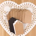 thumbnail image 4 of 100pcs Label Kraft Paper Blank Hang hanging tags Tags Christmas Wedding Party Favor Notes Solid Gift Card, 4 of 9