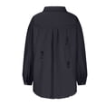 thumbnail image 5 of Birdeem Veste en Denim Décontractée pour Femmes à Manches Longues, Ample, à Boutons, avec Franges et Trous, 5 of 5