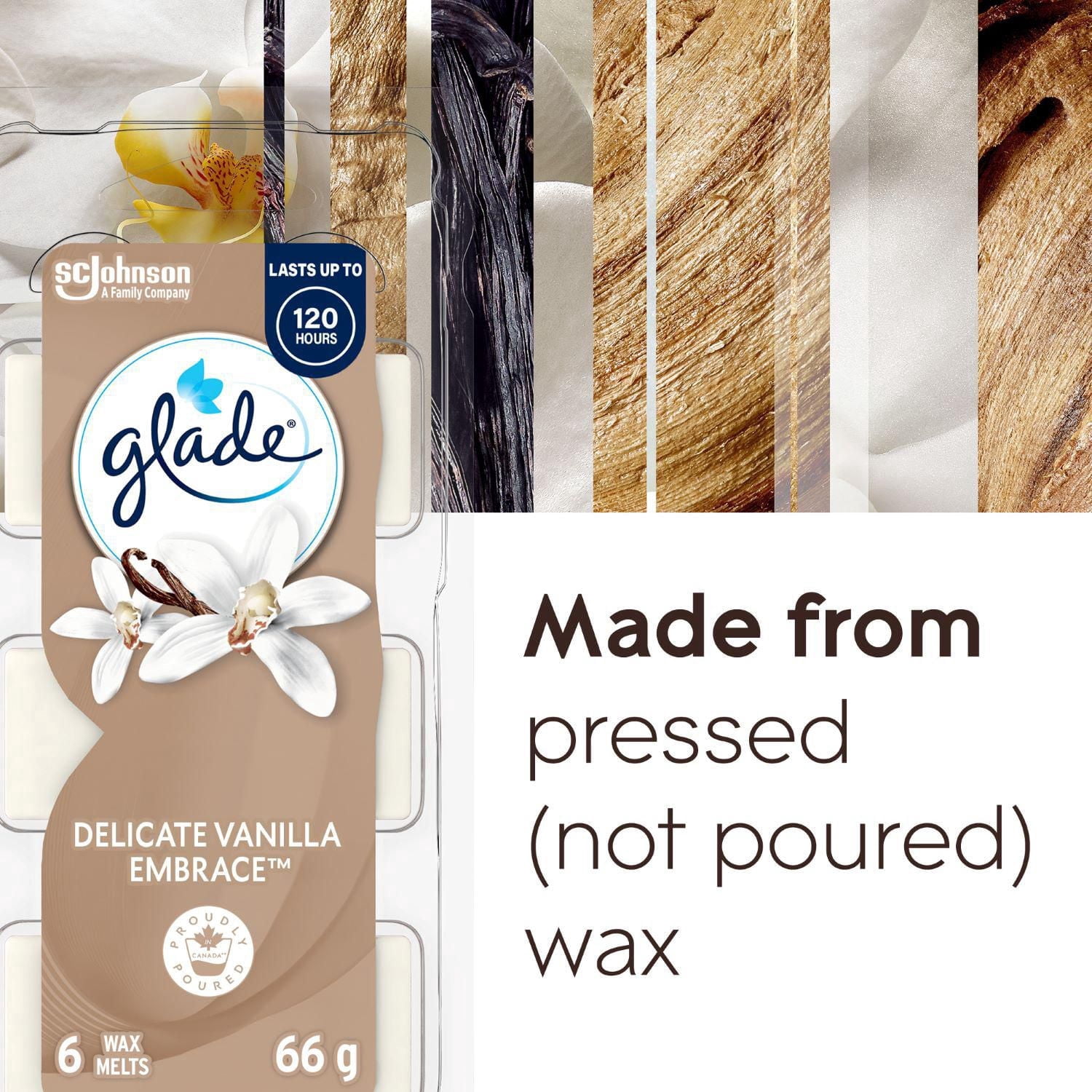 Glade® Cubes de Cire, Fine Caresse de Vanille