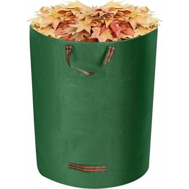 Sac Jardin, 300L Sac Jardinage Dechets avec Poignées et Cadre de Support, Sac Dechets Verts Pliable et Réutilisable, Sac Vegetaux Jardin pour Ramasse Feuilles Mauvaises Herbes