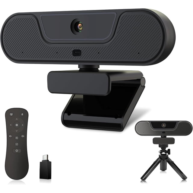 Caméra Web 2K 50 Fps pour PC/, Caméra d'Ordinateur avec Lumières RVB de Remplissage, 2 Microphones à Réduction de Bruit, Mise au Point Automatique et Trépied pour Réunion, Diffusion en Direct, Appels Vidéo, Jeux, Fonctionne avec Zoom, Skype, Teams