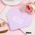 thumbnail image 1 of RKSTN Paper disposable paper tissues Valentines Day Paper Napkins Disposable Patterns Napkins Festive Decorative Suitable For Valentines Day Table 5 Pack Totaling 100 Sheets, 1 of 5
