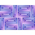 thumbnail image 1 of Ahgly Company Machine Washable Indoor Rectangle Transitional Mauve Purple Area Rugs, 3' x 5', 1 of 7