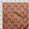 thumbnail image 3 of oneOone Silk Tabby Medium Orange Fabric Block Sewing Craft Projects Fabric Prints By Yard 42 Inch Wide, 3 of 5