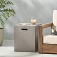 thumbnail image 3 of Table d'Appoint Support de Réservoir de Propane Square de 20 Po pour Foyer au Gaz, Gris Pâle, 3 of 7